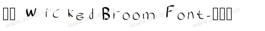 获取 Wicked Broom Font字体转换